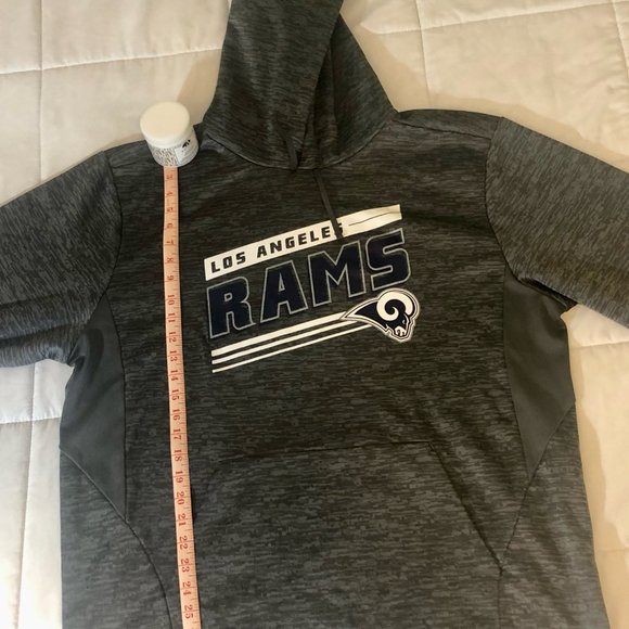 Los Angeles Rams - Adidas Grey Hoodie - Men Large Great Condition - Picture 2 of 11